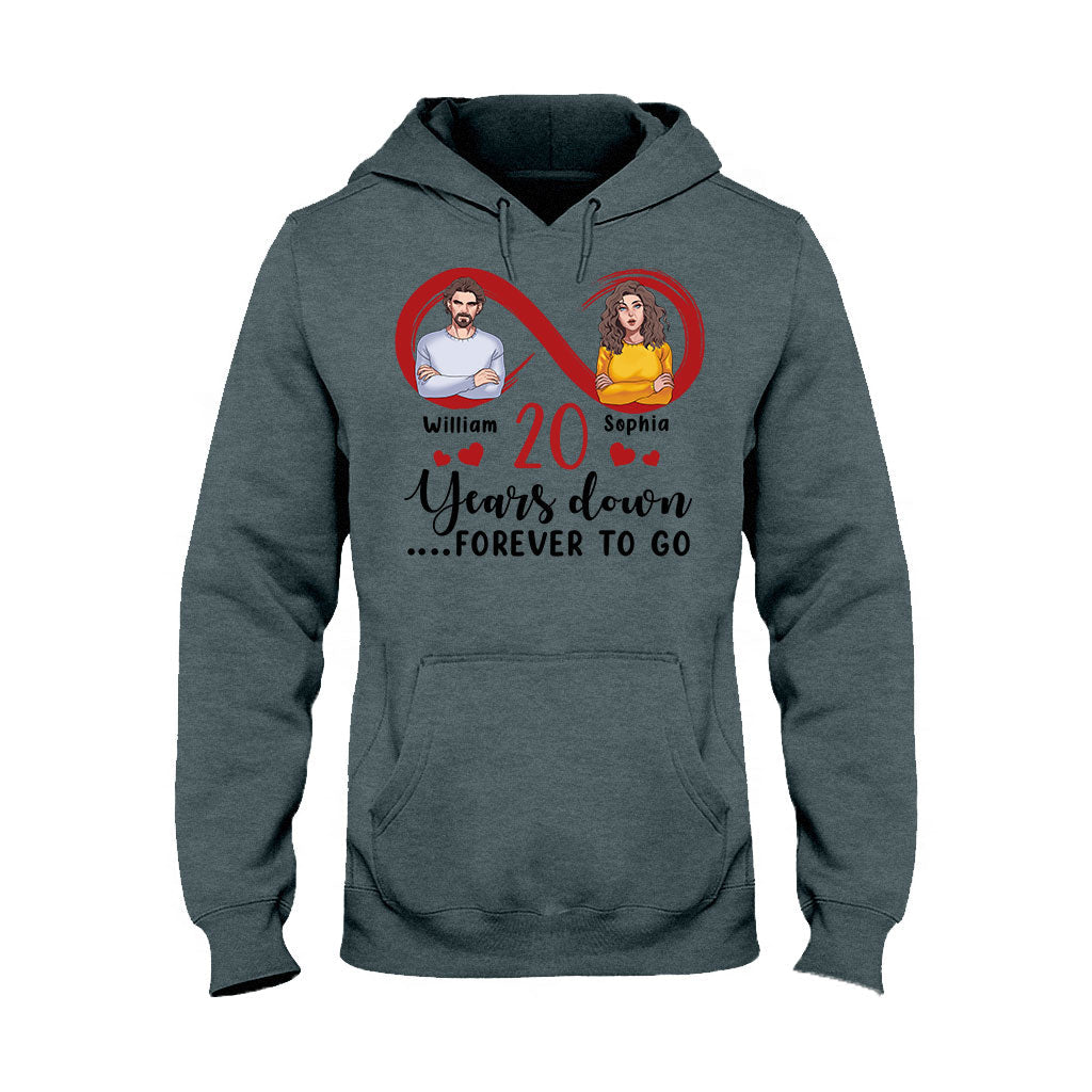 Für immer zusammen – Personalisiertes Partner-T-Shirt und Hoodie