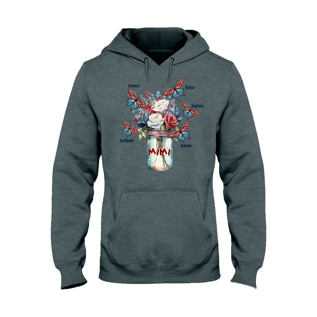 Glück ist Oma sein – Geschenk für Oma, Mama, Tante – Personalisiertes T-Shirt und Hoodie