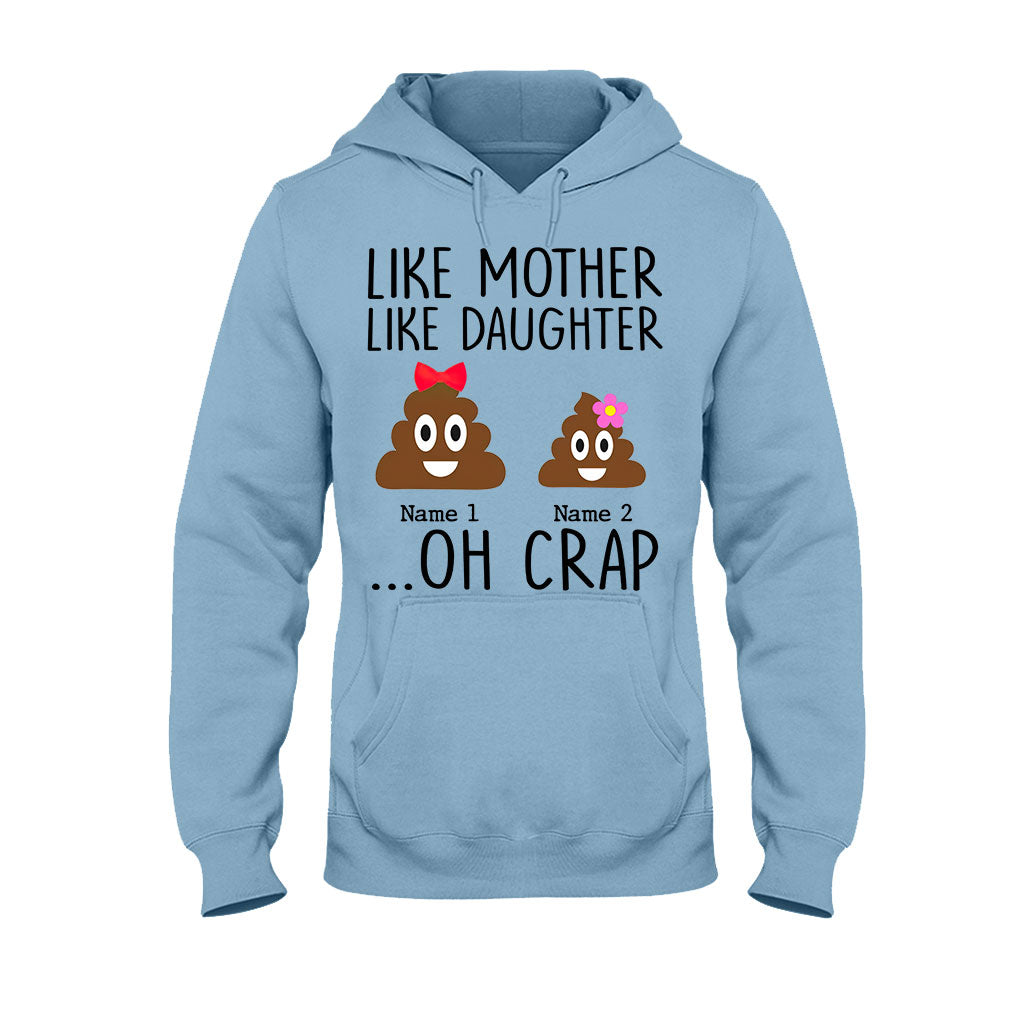 Wie die Mutter, so die Tochter – Geschenk für Mama, Tochter, Papa, Sohn – Personalisiertes T-Shirt und Hoodie