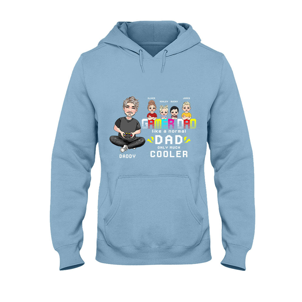 Gamer-Papa – Personalisiertes Videospiel-T-Shirt und Hoodie