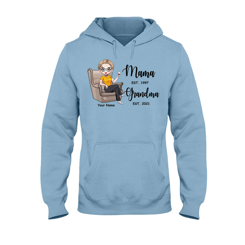 Mama Est Grandma Est – Personalisiertes Muttertags-T-Shirt und Hoodie