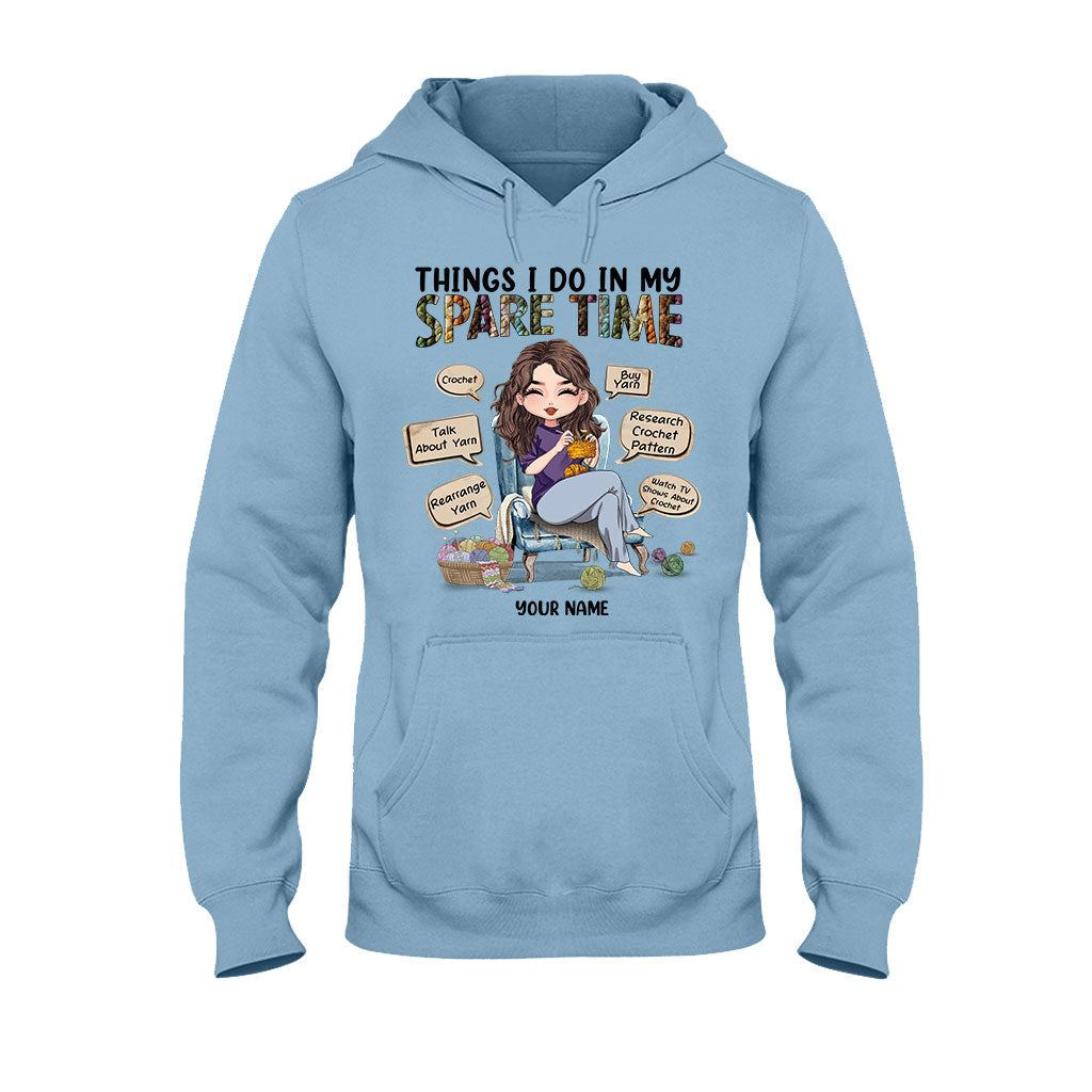 Was ich in meiner Freizeit mache – Personalisiertes Häkel-T-Shirt und Hoodie