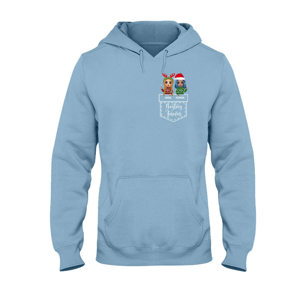 Bestie Forever - Personalized Christmas T-shirt and Hoodie