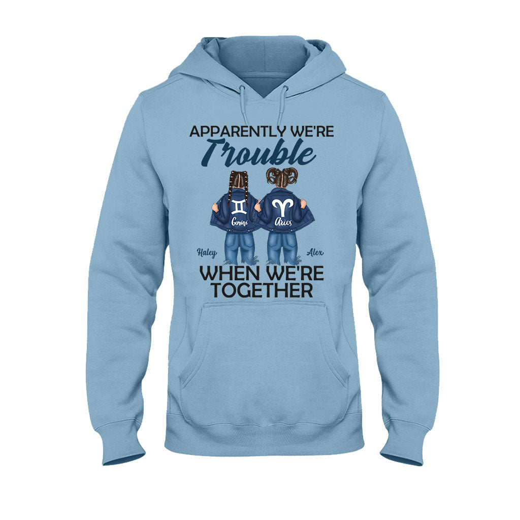 Trouble Together - Personalized Bestie T-shirt And Hoodie