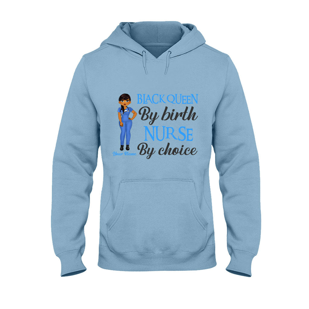 Schwarze Krankenschwester – Personalisiertes T-Shirt und Hoodie