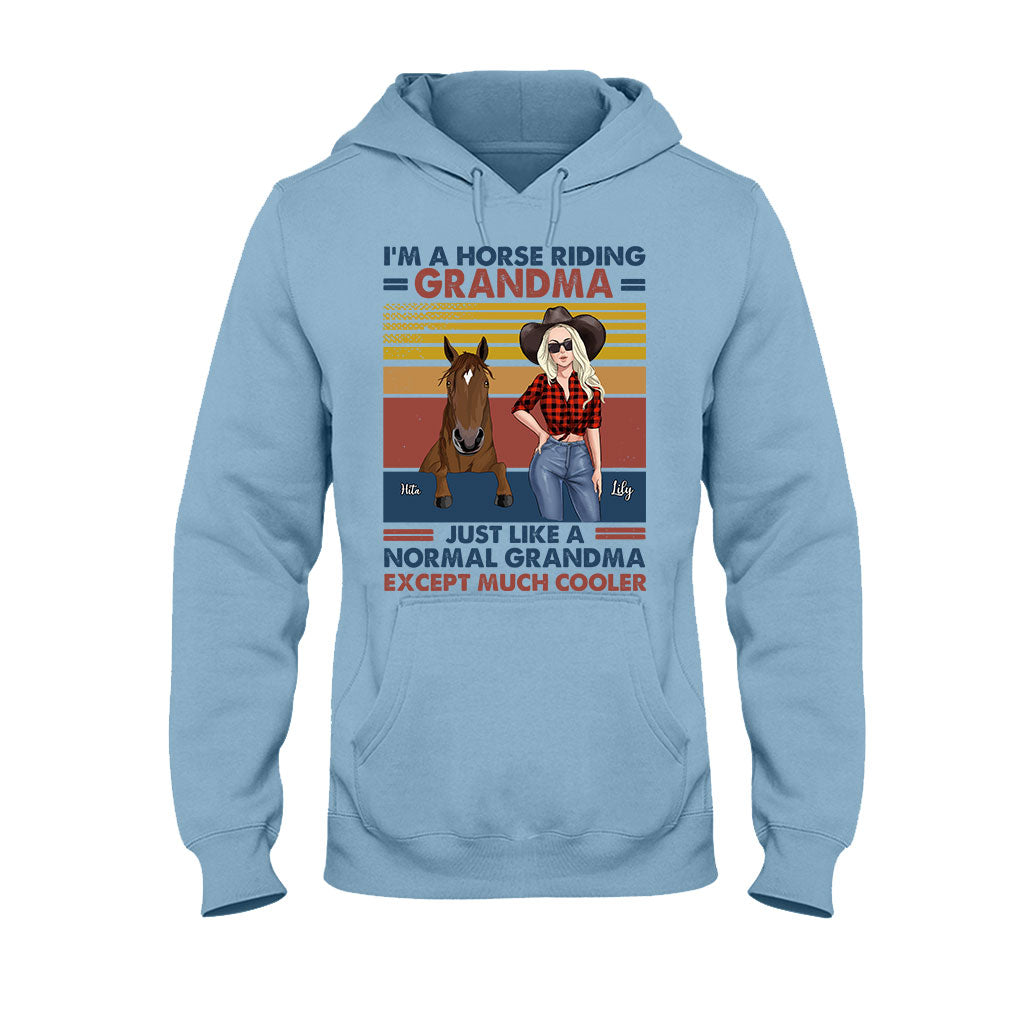 Horse Riding Grandma - Personalized Mother's Day Grandma T-shirt and Hoodie