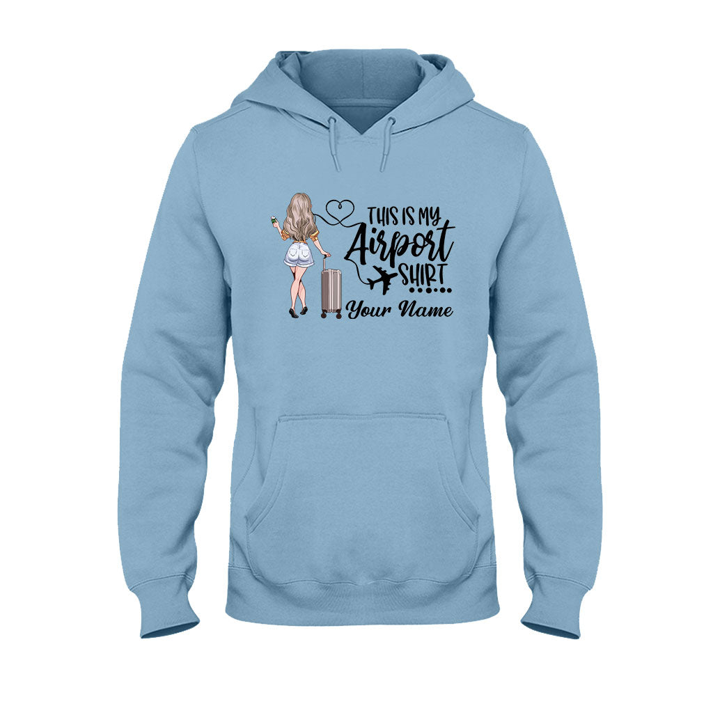 Das ist mein Flughafen-Shirt – personalisiertes Reise-T-Shirt und Hoodie