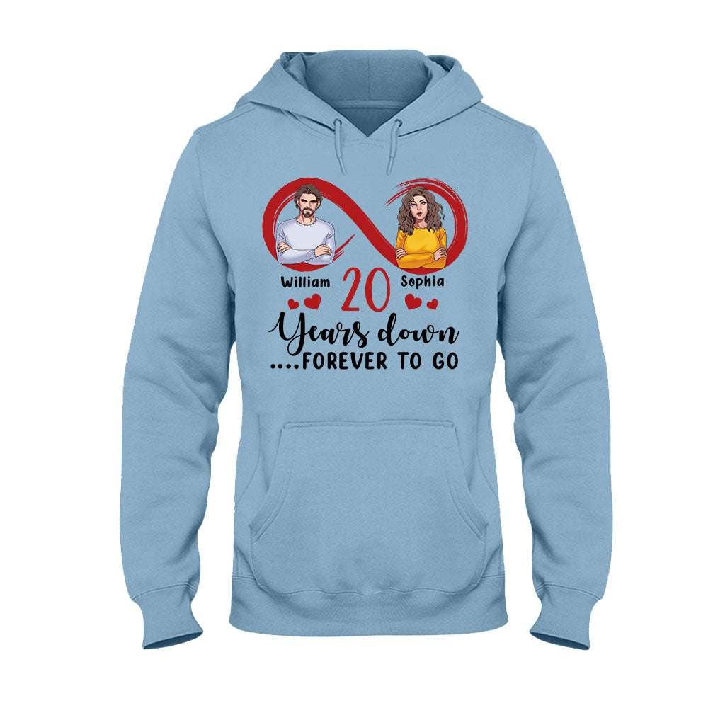 Für immer zusammen – Personalisiertes Partner-T-Shirt und Hoodie