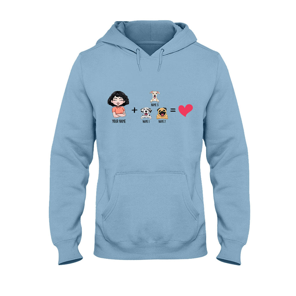 Ich mit den Hunden – Personalisiertes Hunde-T-Shirt und Hoodie