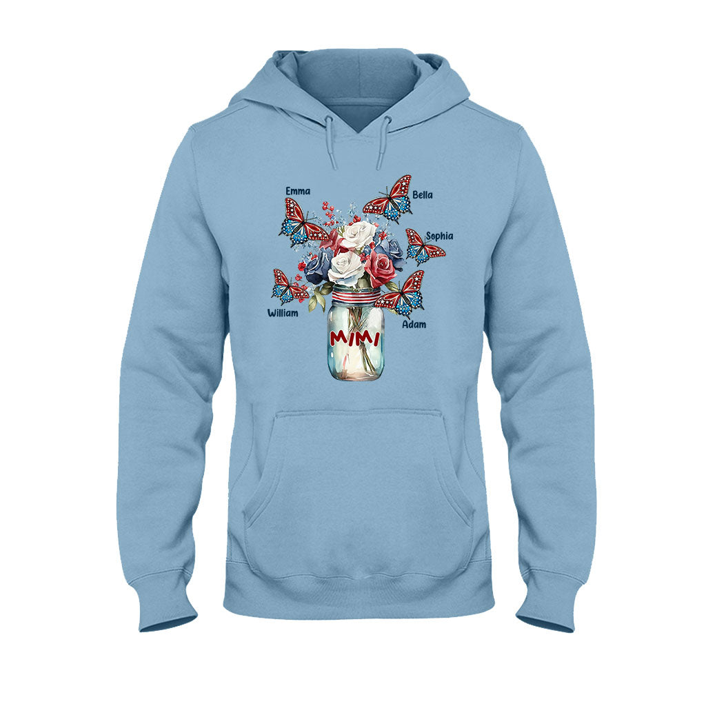 Glück ist Oma sein – Geschenk für Oma, Mama, Tante – Personalisiertes T-Shirt und Hoodie