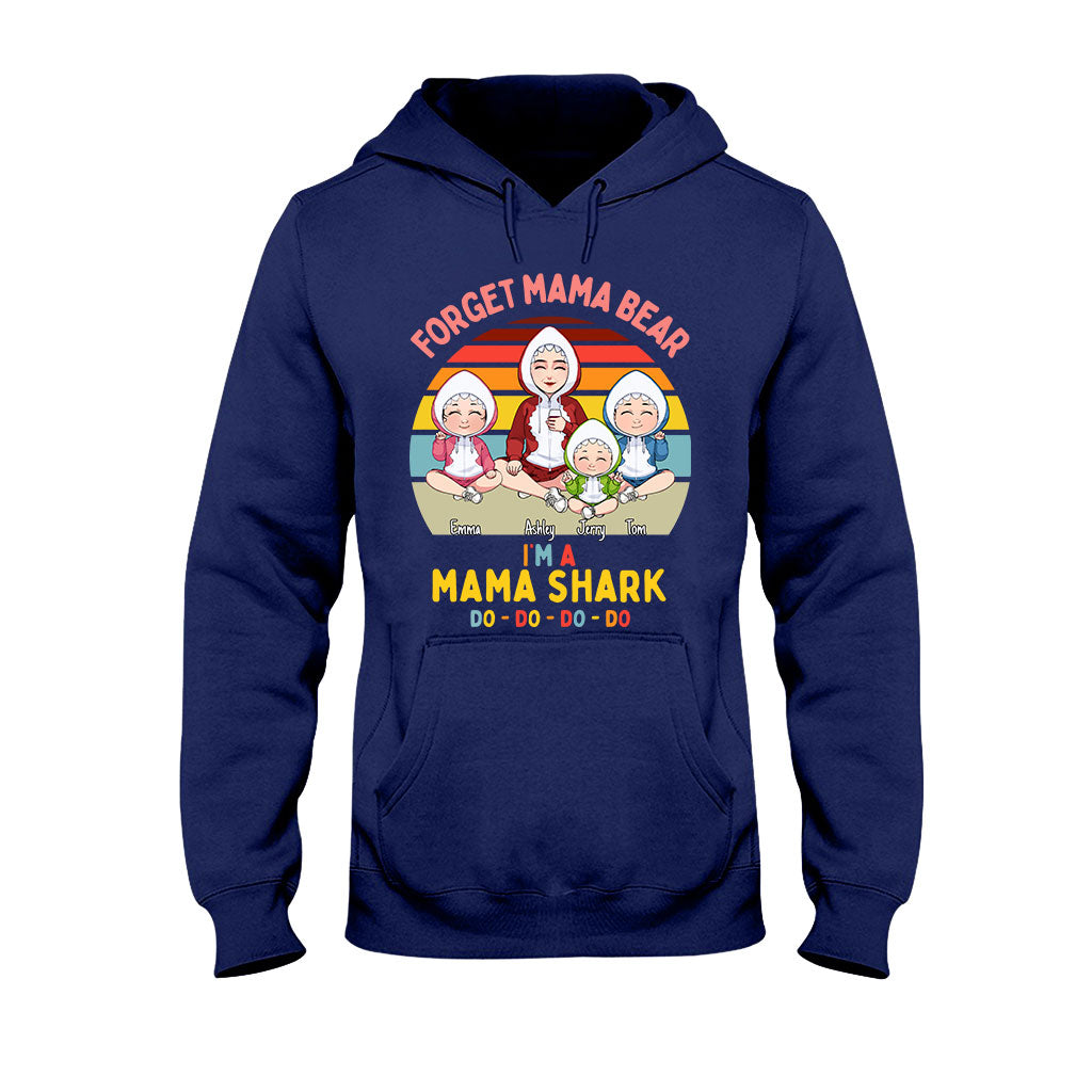 Mama Shark Do Do Do – Geschenk für Mama, Papa, Oma, Opa, Tante, Onkel, Hai-Fans – Personalisiertes T-Shirt und Hoodie