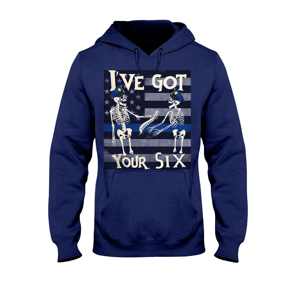 Ich hab deine sechs lustigen Skelette für Halloween – Polizisten-T-Shirt und Hoodie