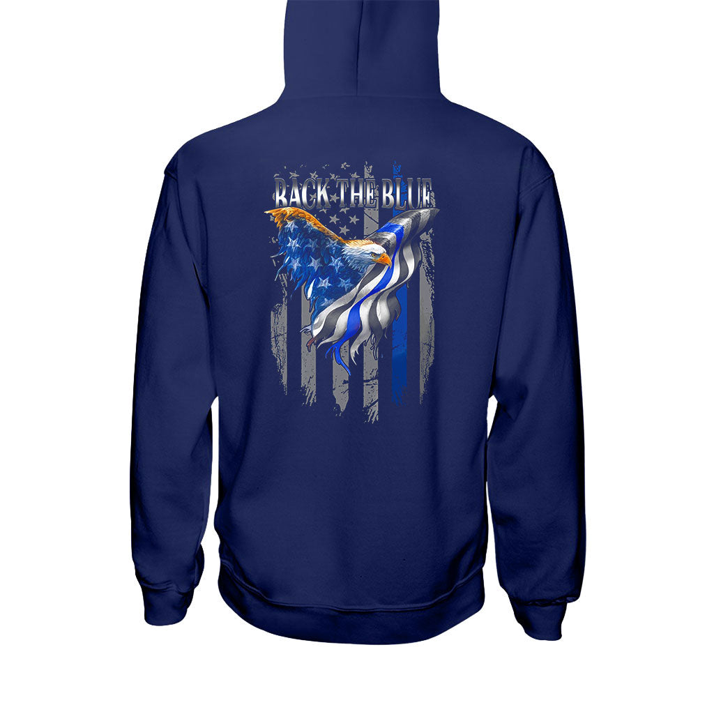 Blue Line – Polizeibeamten-T-Shirt und Hoodie 0621