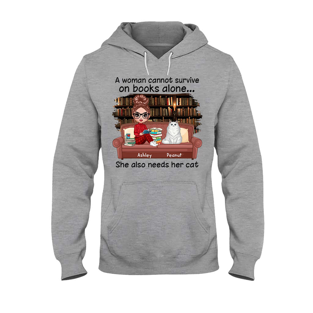 Books And Cats - Personalized Book T-shirt and Hoodie