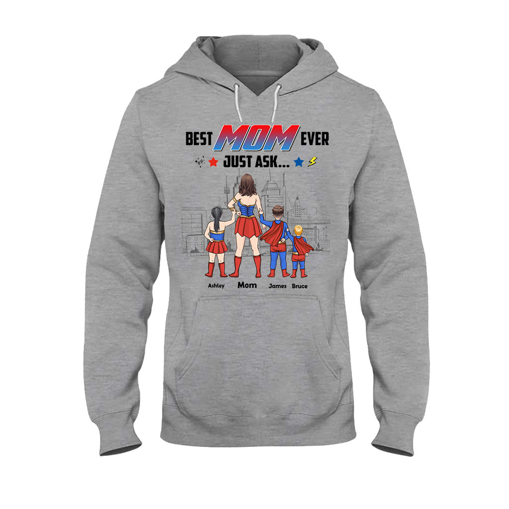 Supermama – Personalisiertes Mutter-T-Shirt und Hoodie