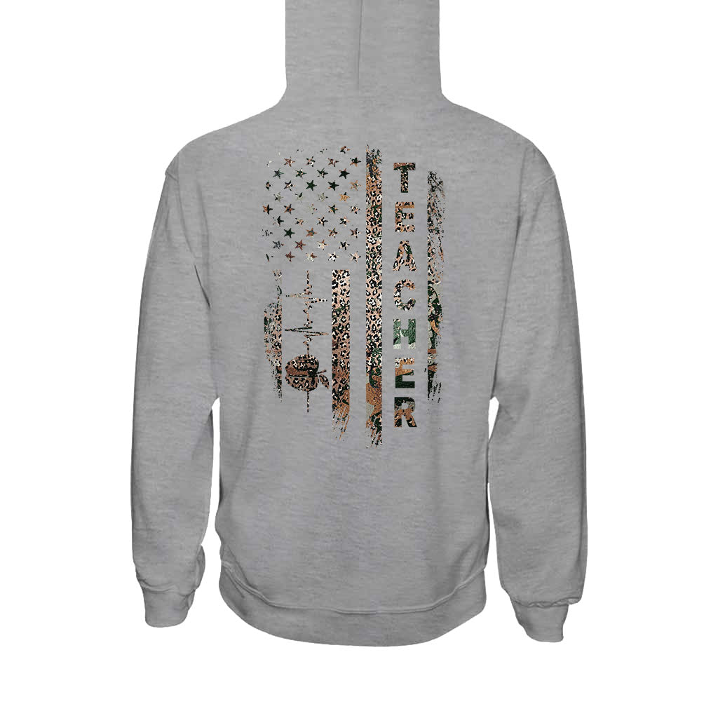 Lehren, Lieben, Inspirieren – Personalisiertes T-Shirt und Hoodie für Lehrer zum Unabhängigkeitstag