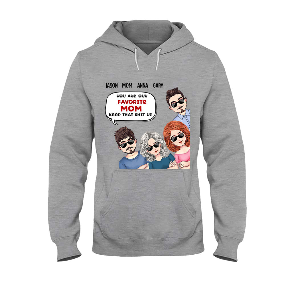 Du bist unsere Lieblingsmama – Personalisiertes Muttertags-T-Shirt und Hoodie