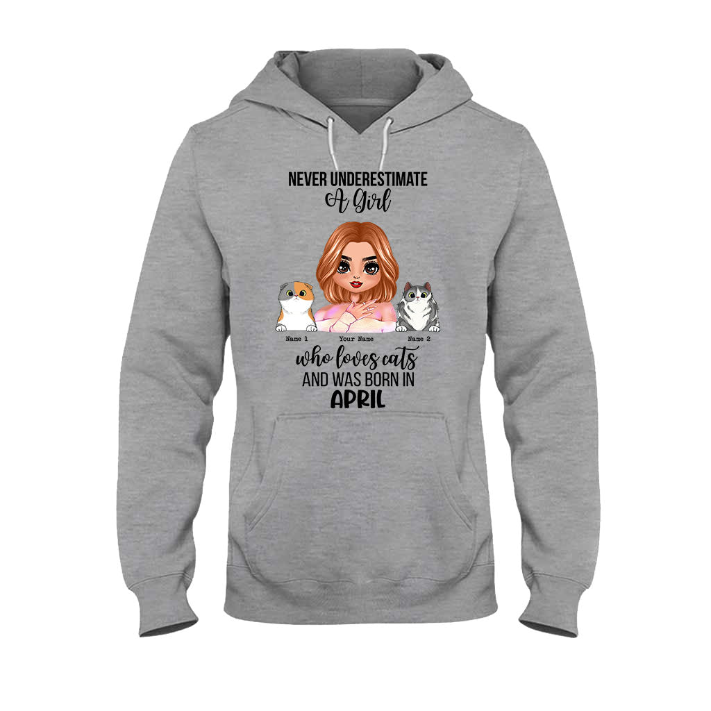 Unterschätze niemals – Personalisiertes Katzen-T-Shirt und Hoodie