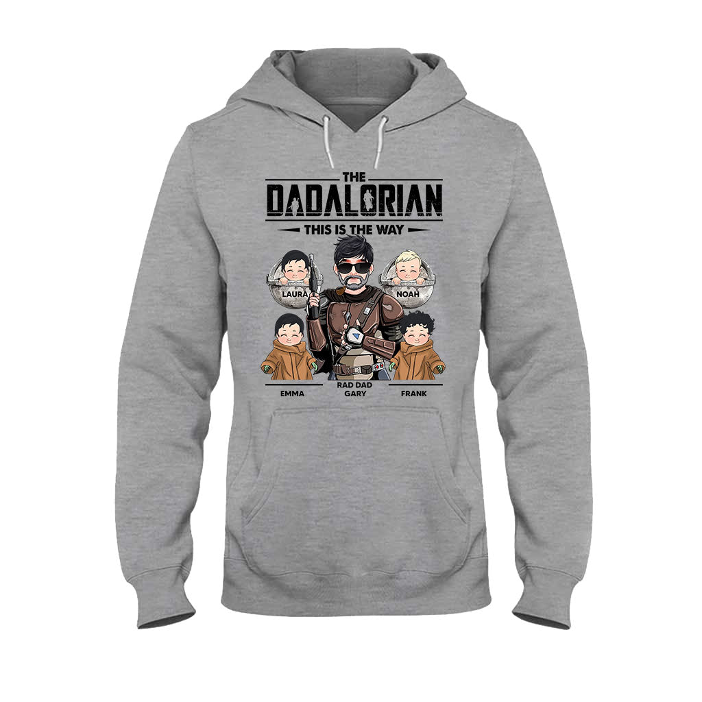 This Is The Way Dadalorian Mamalorian - Personalized Father T-shirt and Hoodie