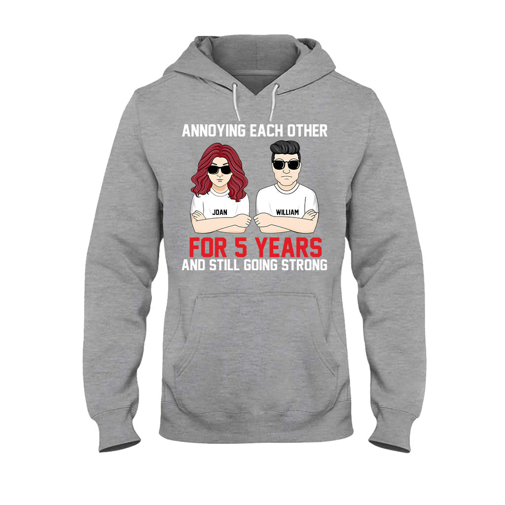 Annoying Each Other - Personalized Couple T-shirt and Hoodie