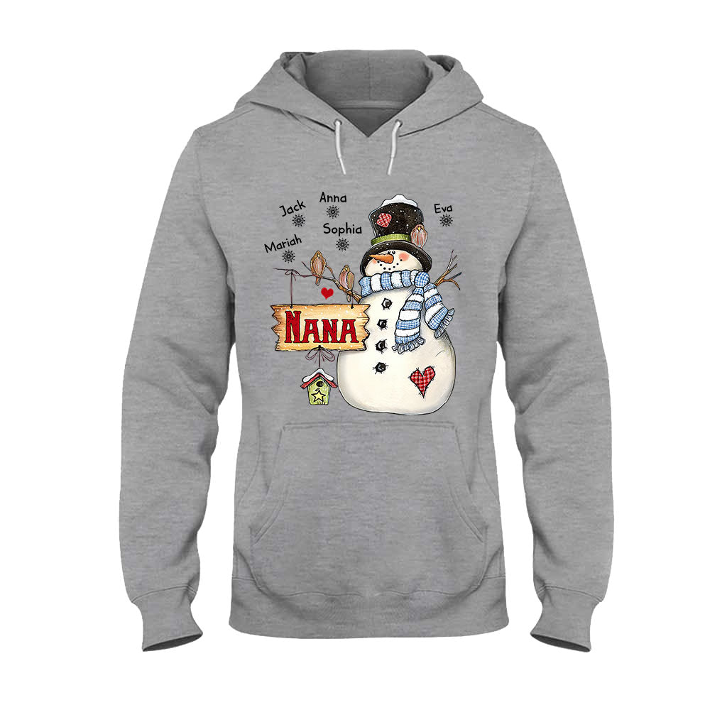 Nana Snowman – Personalisiertes Oma-T-Shirt und Hoodie
