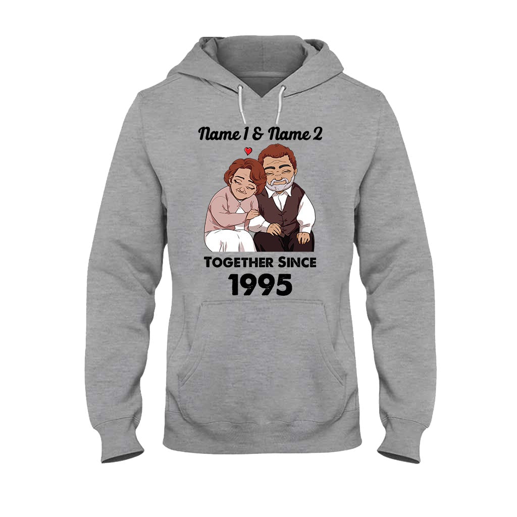 Seit jeher ein Ehepaar – personalisiertes Partner-T-Shirt und Hoodie