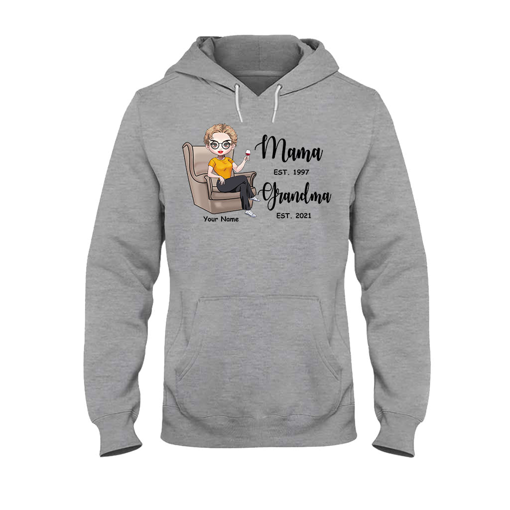 Mama Est Grandma Est – Personalisiertes Muttertags-T-Shirt und Hoodie