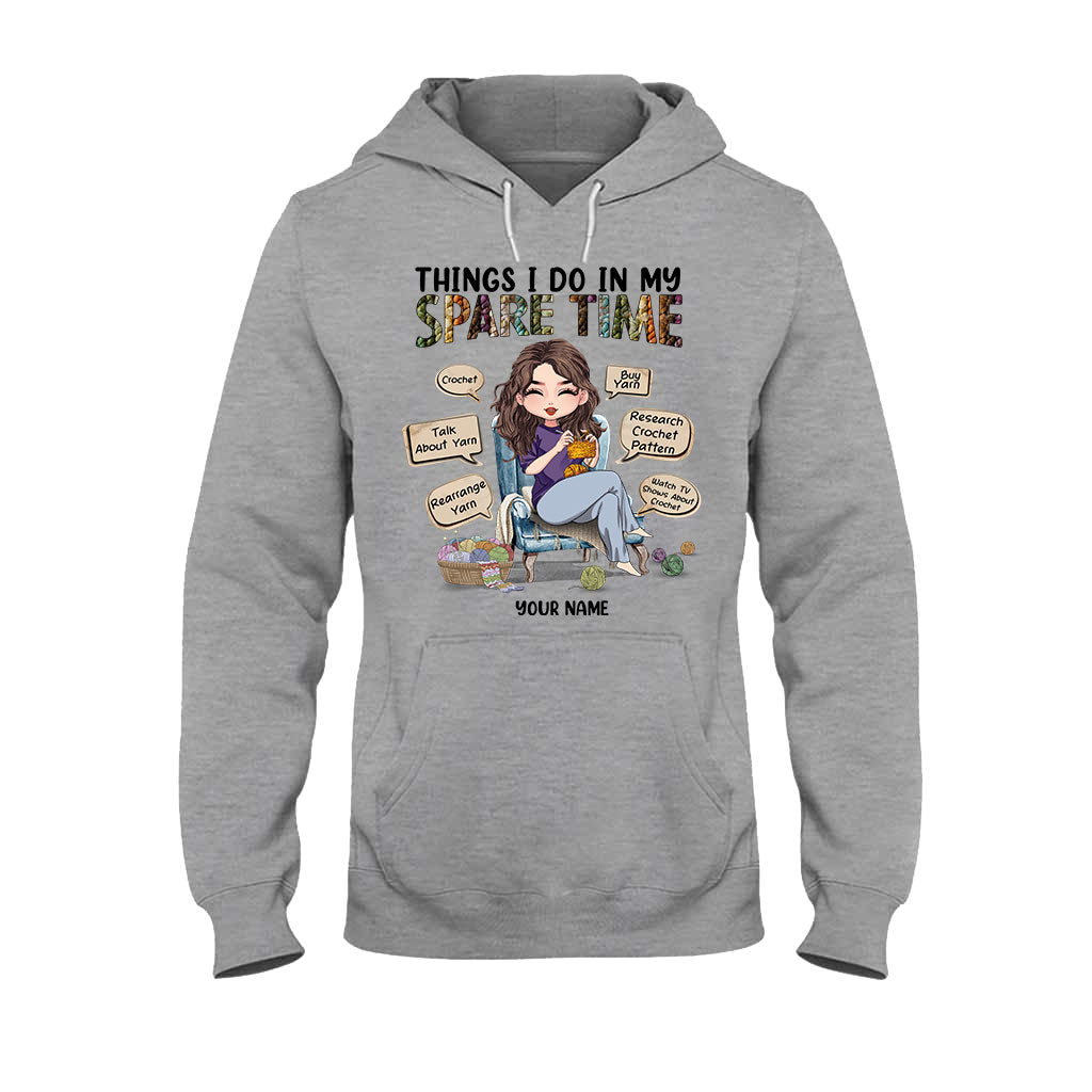 Was ich in meiner Freizeit mache – Personalisiertes Häkel-T-Shirt und Hoodie