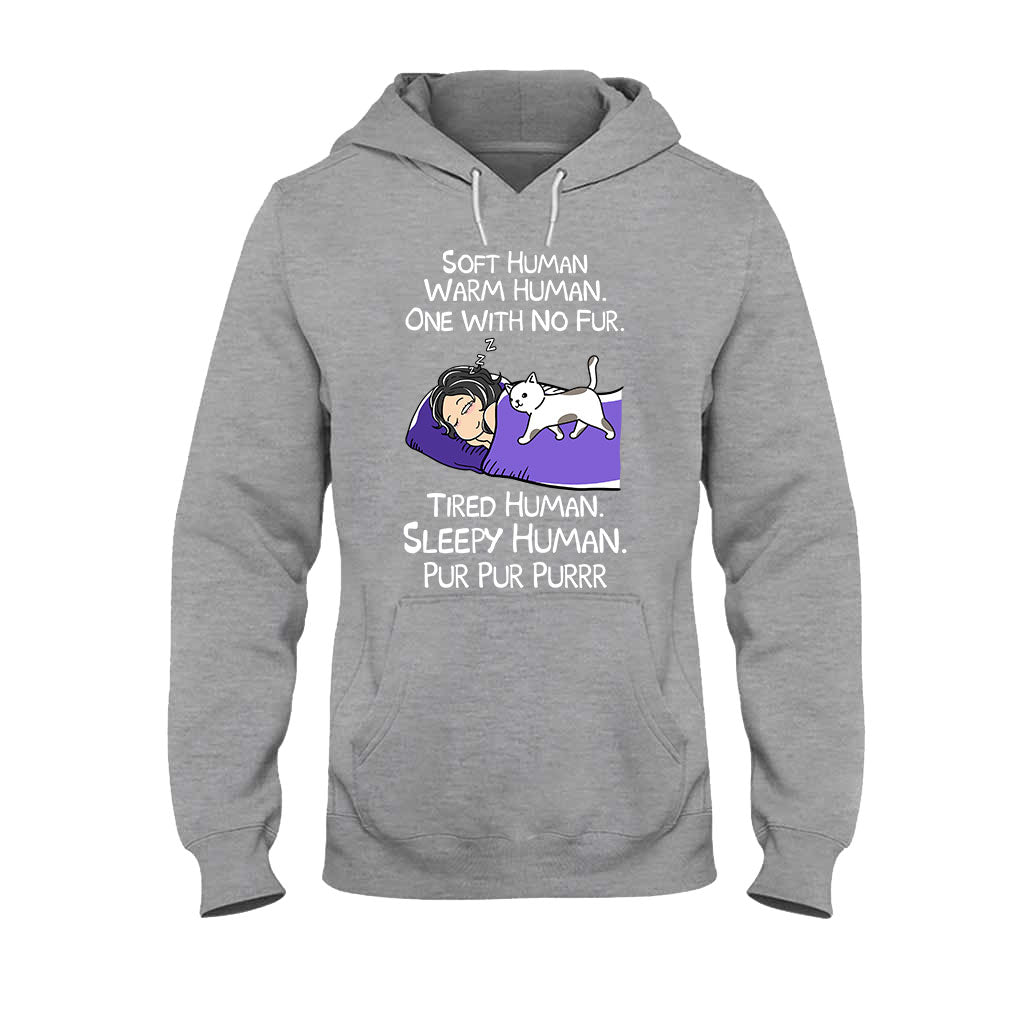 Weiches, warmes Mensch-T-Shirt und personalisierter Katzen-Hoodie