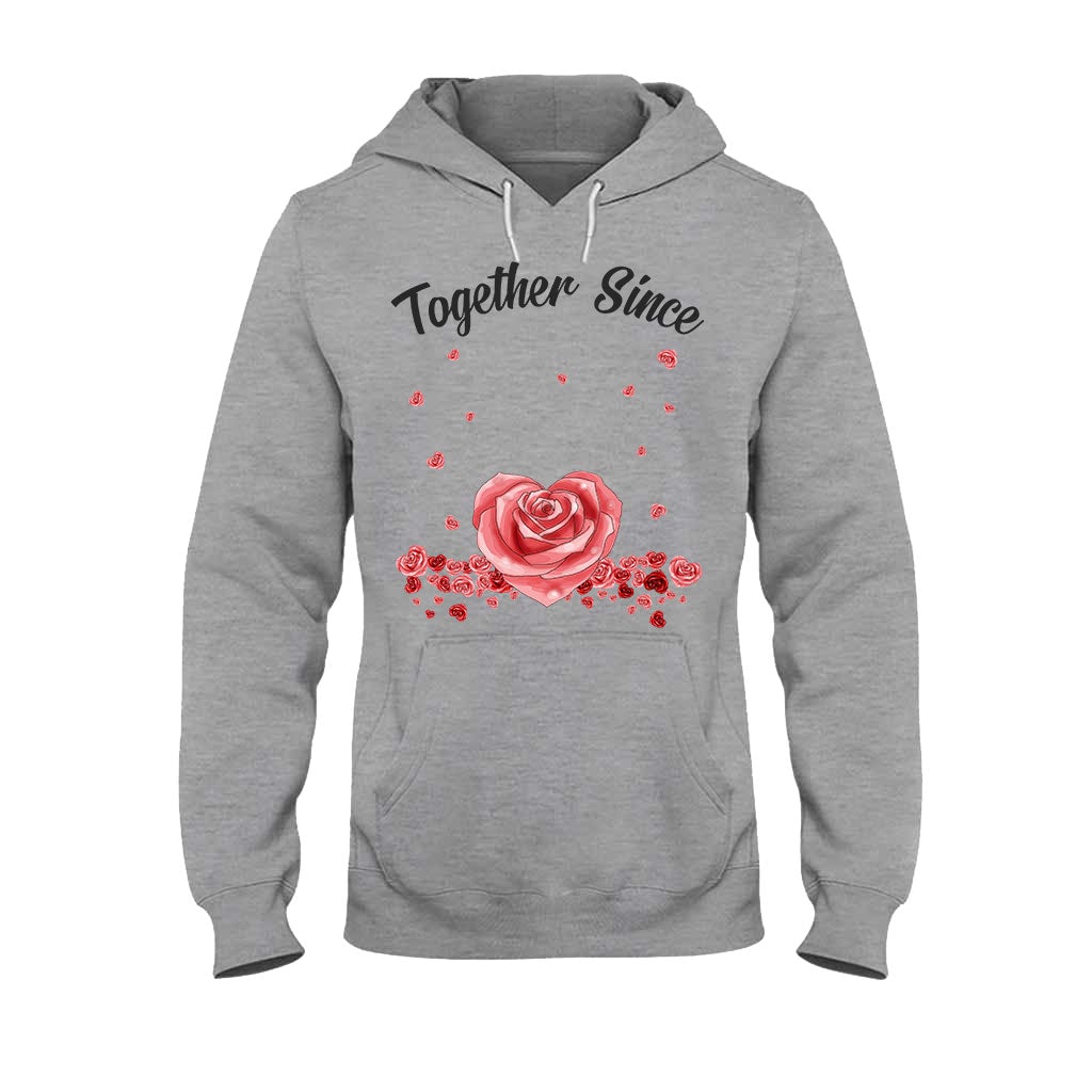 Gemeinsam seit – Personalisiertes Partner-T-Shirt und Hoodie