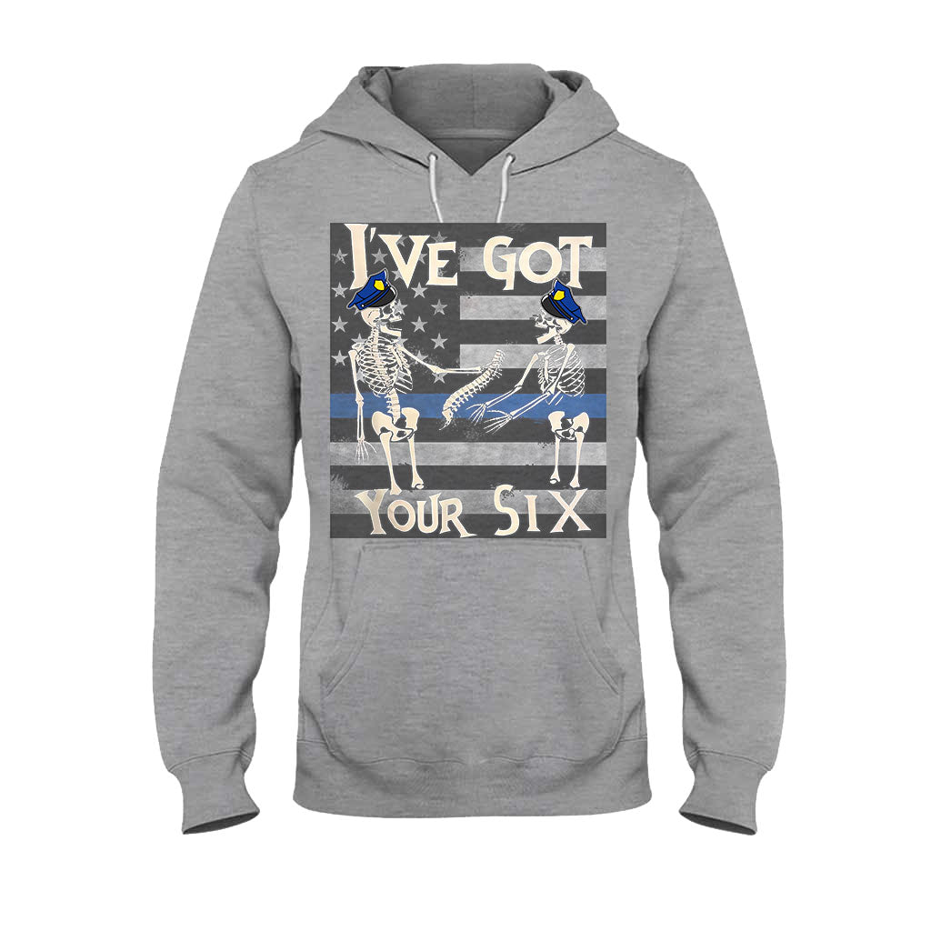 Ich hab deine sechs lustigen Skelette für Halloween – Polizisten-T-Shirt und Hoodie