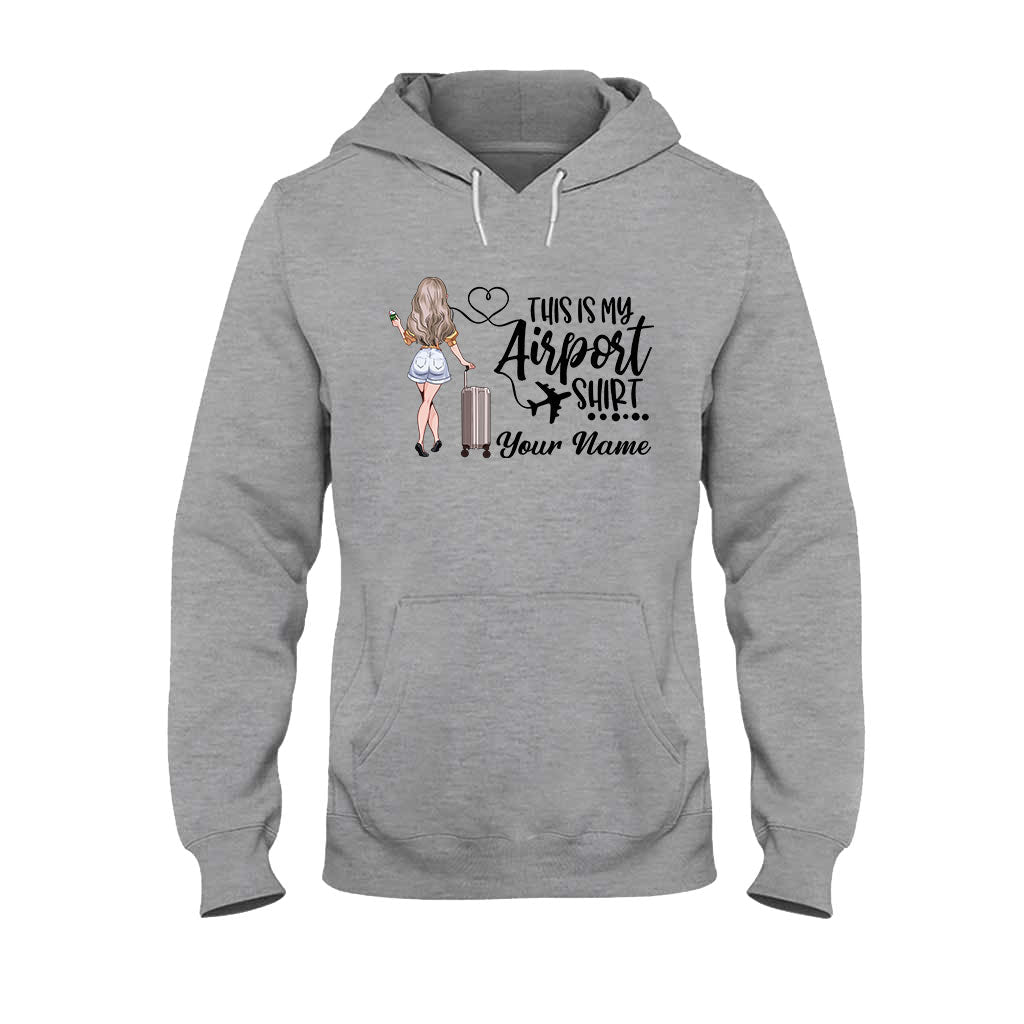 Das ist mein Flughafen-Shirt – personalisiertes Reise-T-Shirt und Hoodie