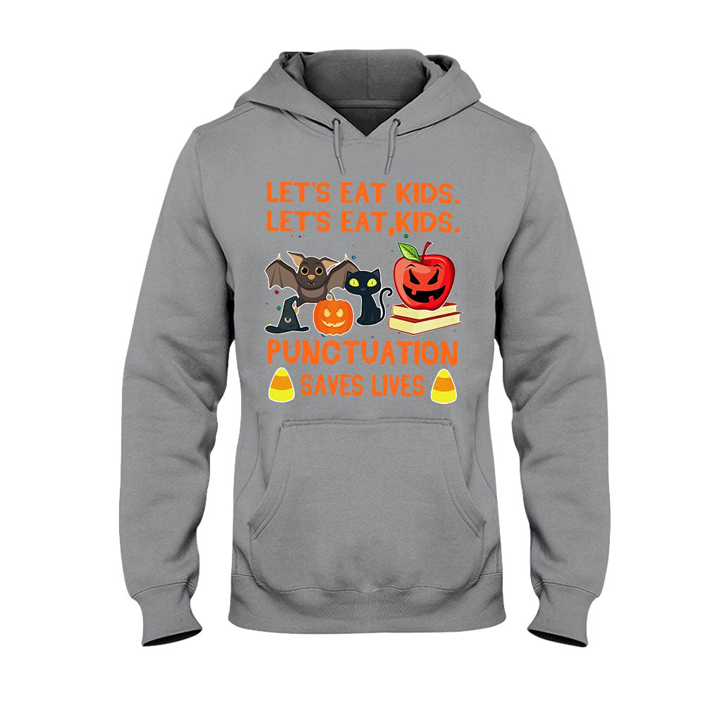 Let's Eat Kids Halloween - Teacher T-shirt And Hoodie 082021