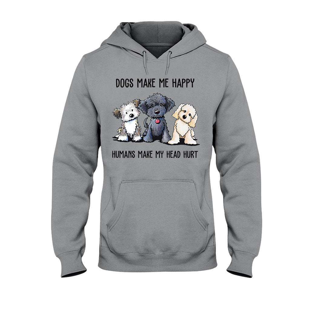 Hunde machen mich glücklich – T-Shirt und Hoodie 062021
