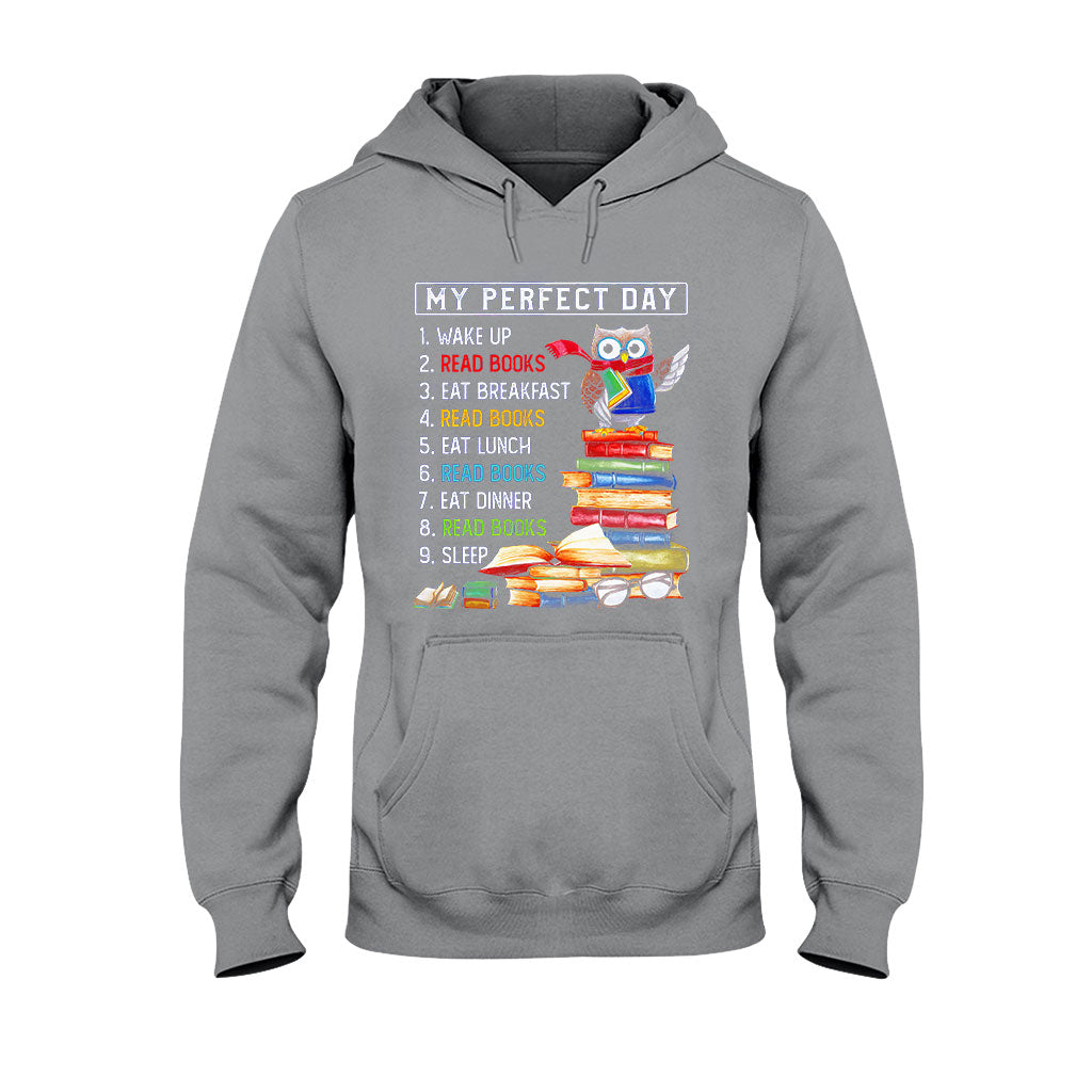 Mein perfekter Tag – Buch-T-Shirt und Hoodie 062021