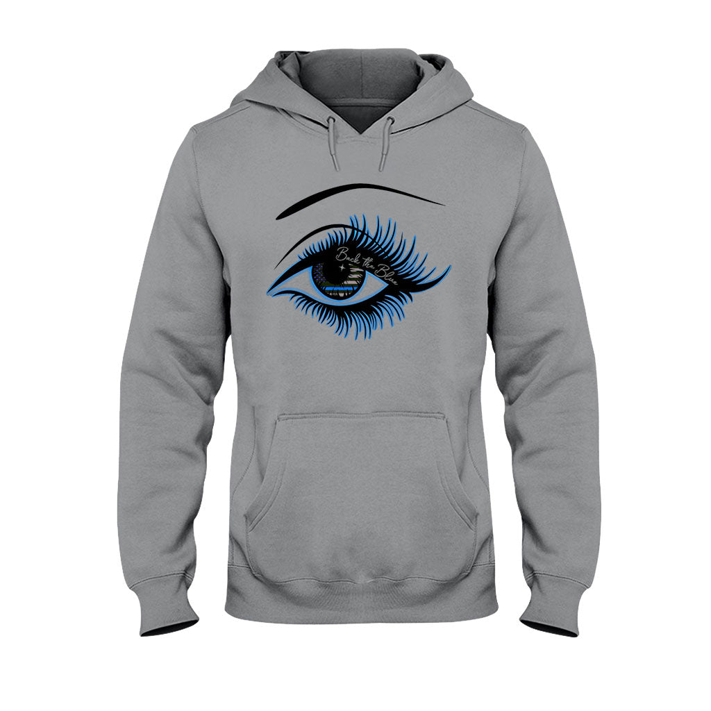 Blue Line Eye - Police Officer T-shirt And Hoodie 062021