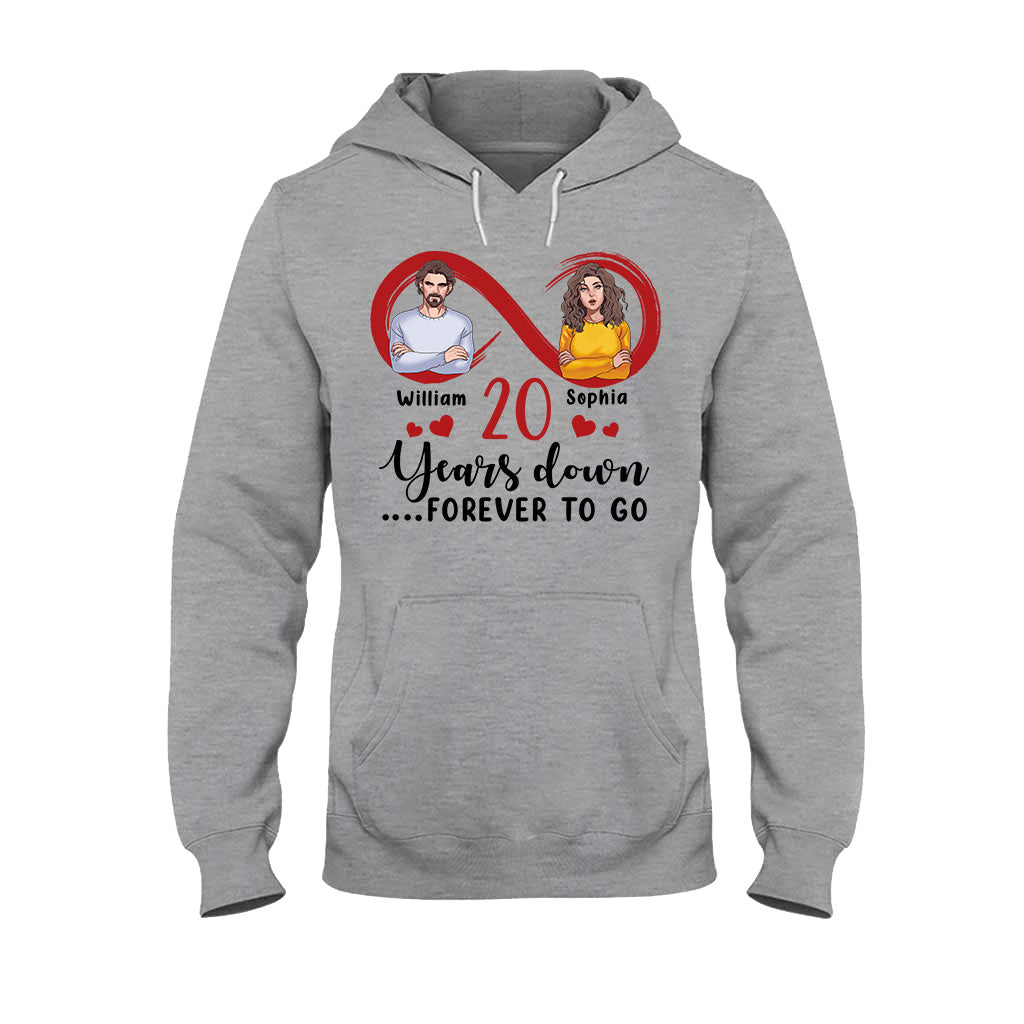 Für immer zusammen – Personalisiertes Partner-T-Shirt und Hoodie