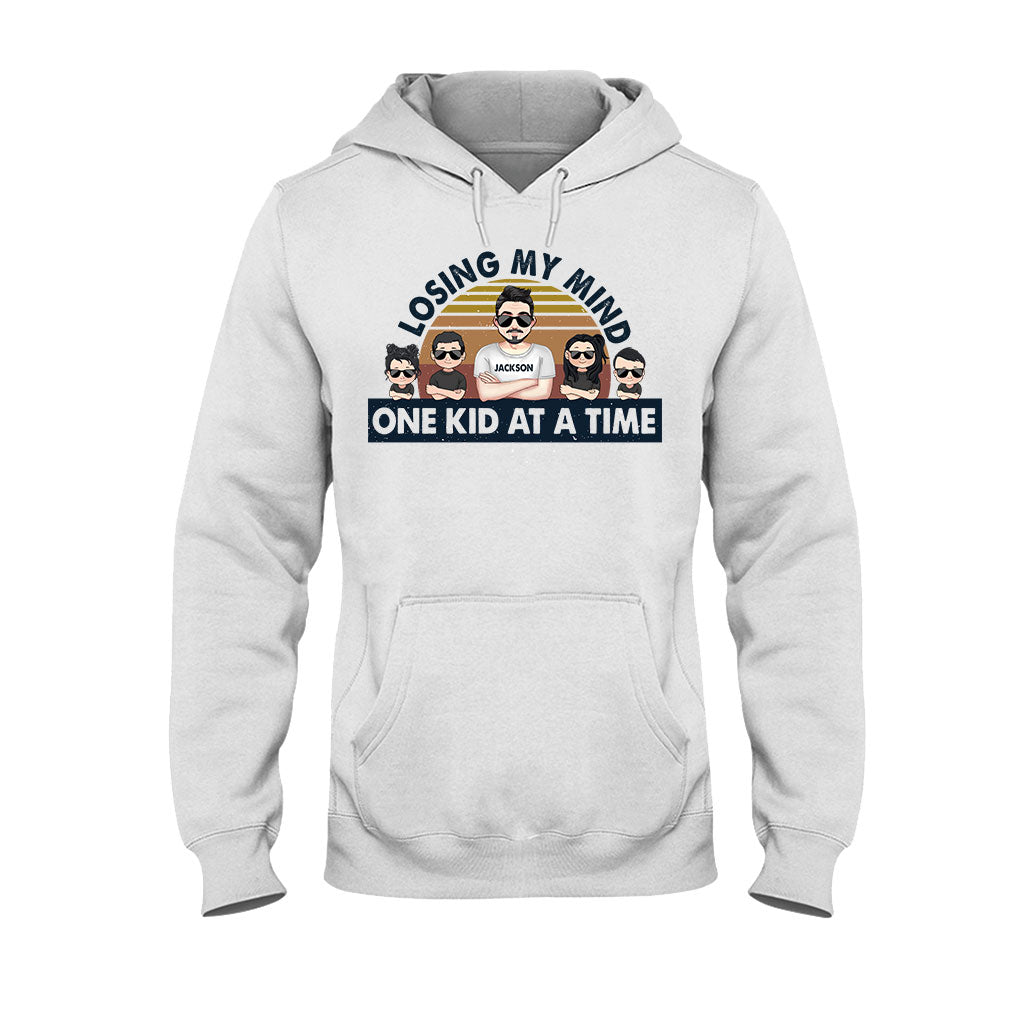 Losing My Mind One Kid At A Time - Gift for dad, dad - Personalized T-shirt And Hoodie