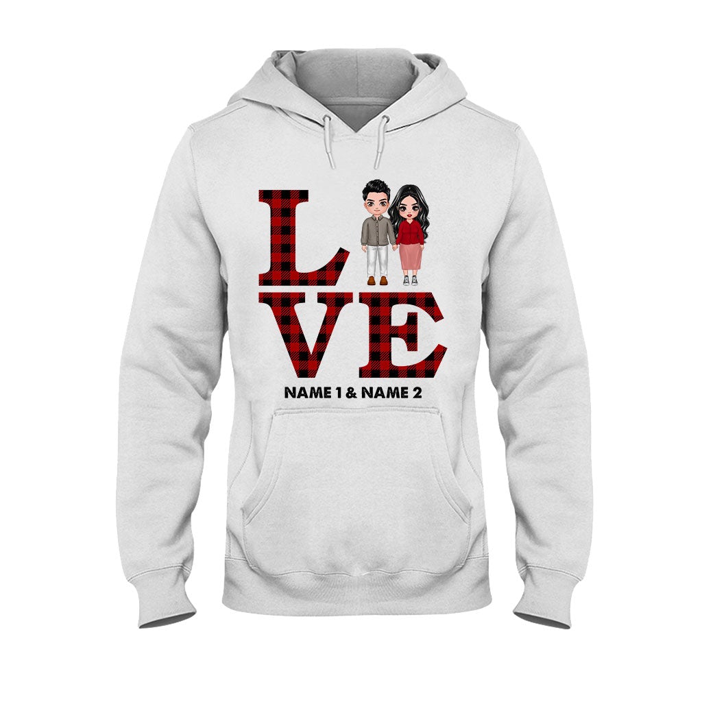 Liebespaar – Personalisiertes T-Shirt und Hoodie