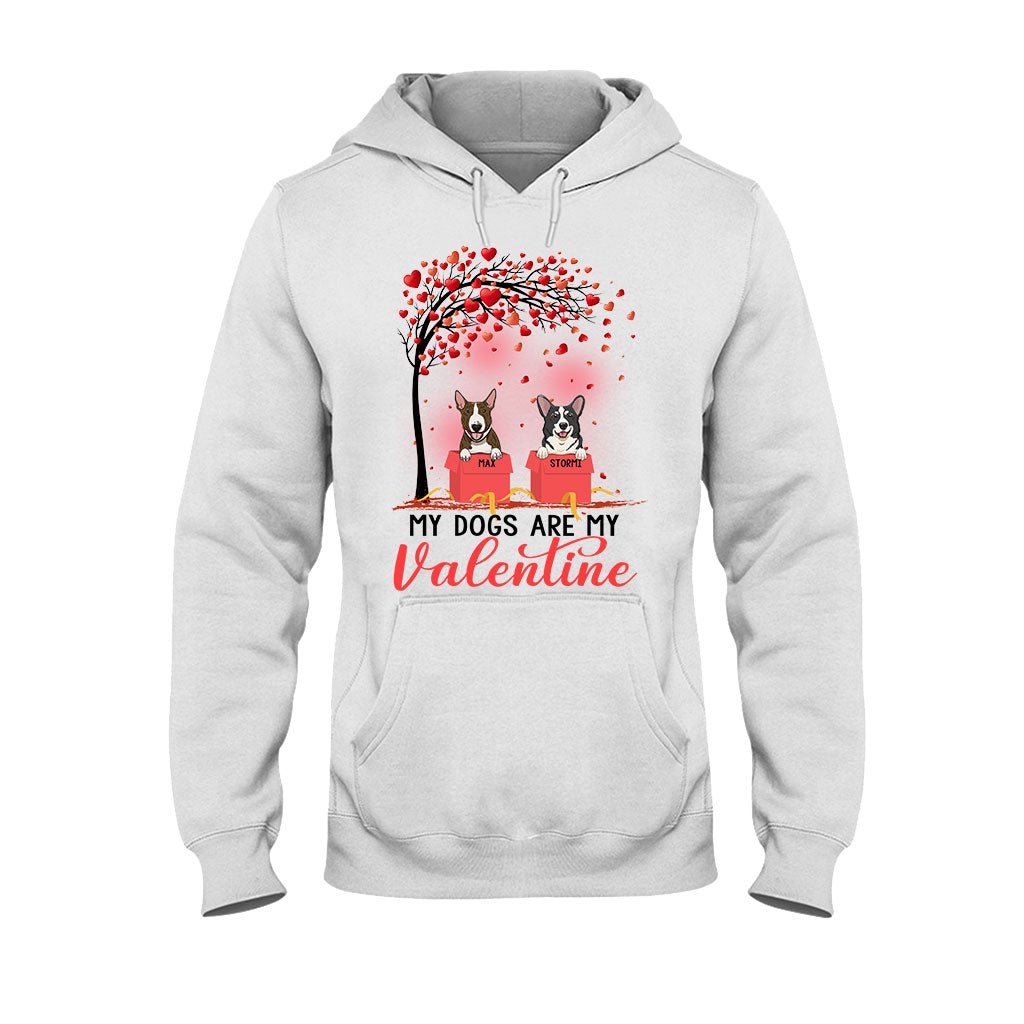 Hunde sind meine Valentinsgrüße – Personalisiertes T-Shirt und Hoodie