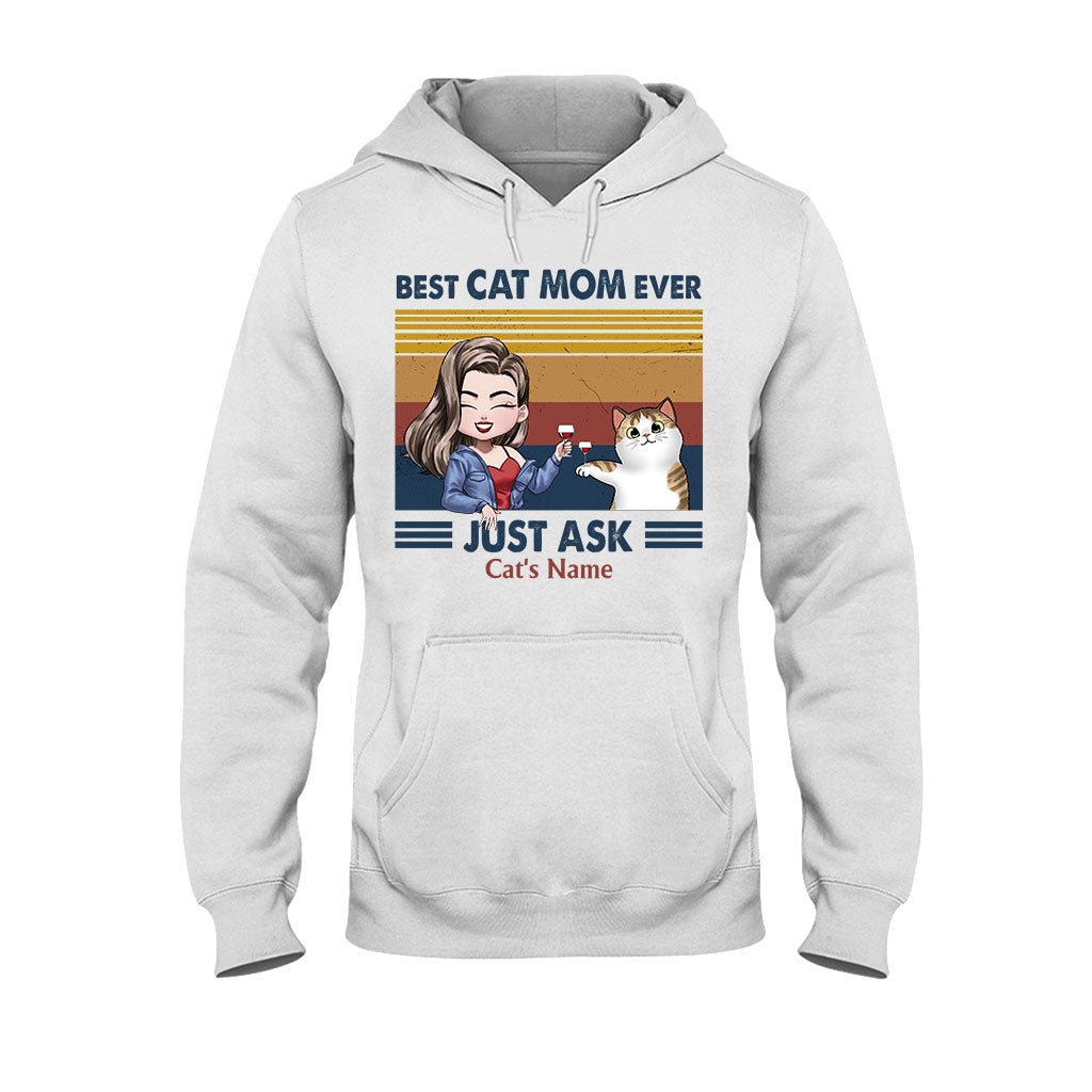 Die beste Katzenmama aller Zeiten – Personalisiertes Katzen-T-Shirt und Hoodie