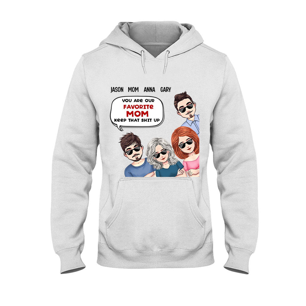 Du bist unsere Lieblingsmama – Personalisiertes Muttertags-T-Shirt und Hoodie