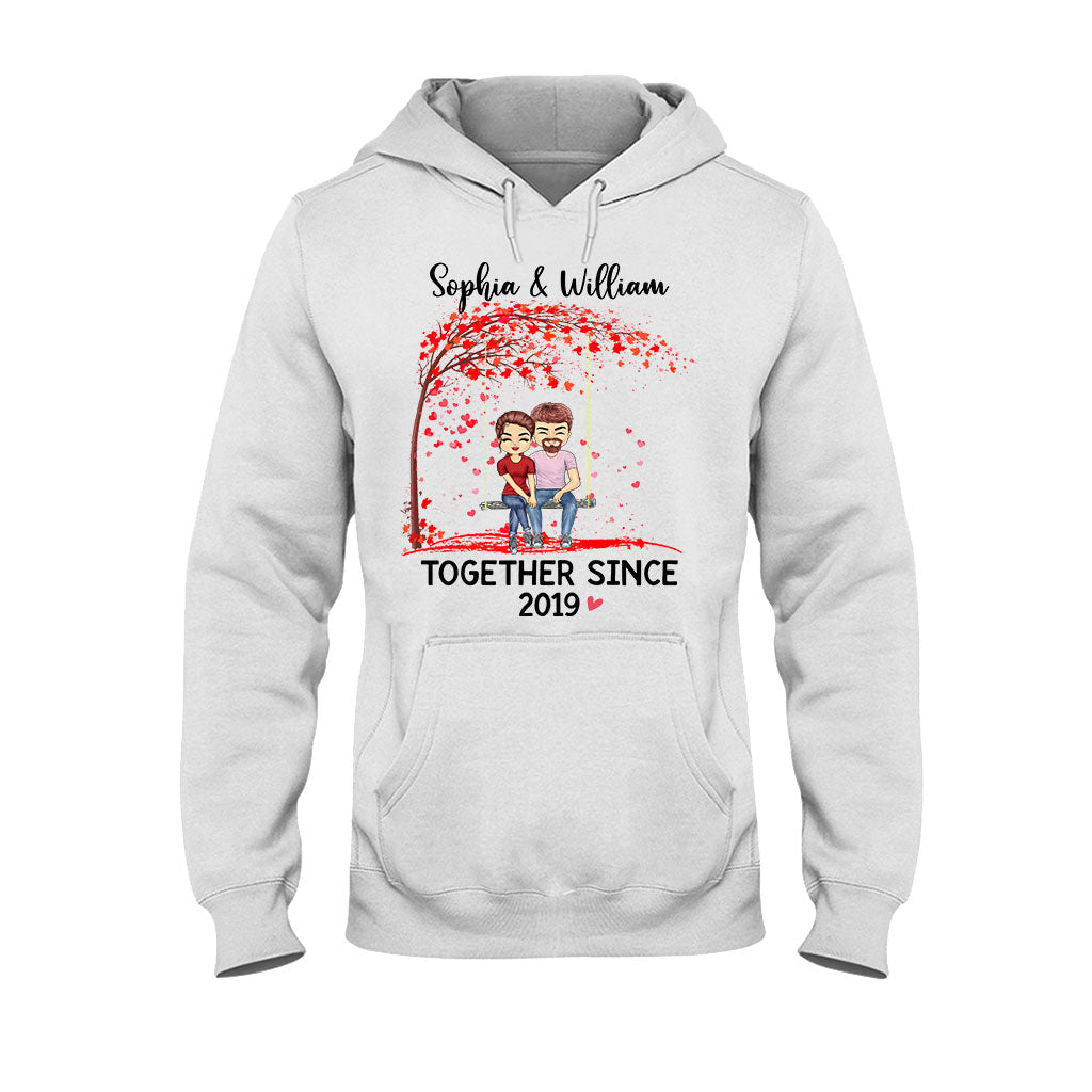Gemeinsam seit – Personalisiertes Partner-T-Shirt und Hoodie