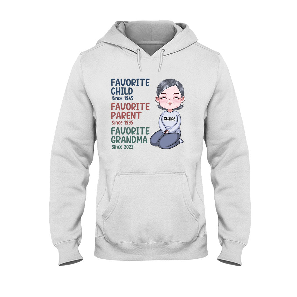 Favorite Grandma Since - Personalized Grandma T-shirt and Hoodie