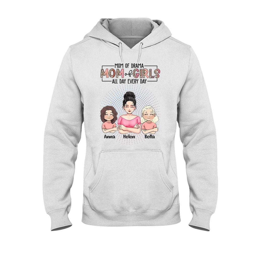 Mama-Modus den ganzen Tag – Personalisiertes Muttertags-T-Shirt und Hoodie