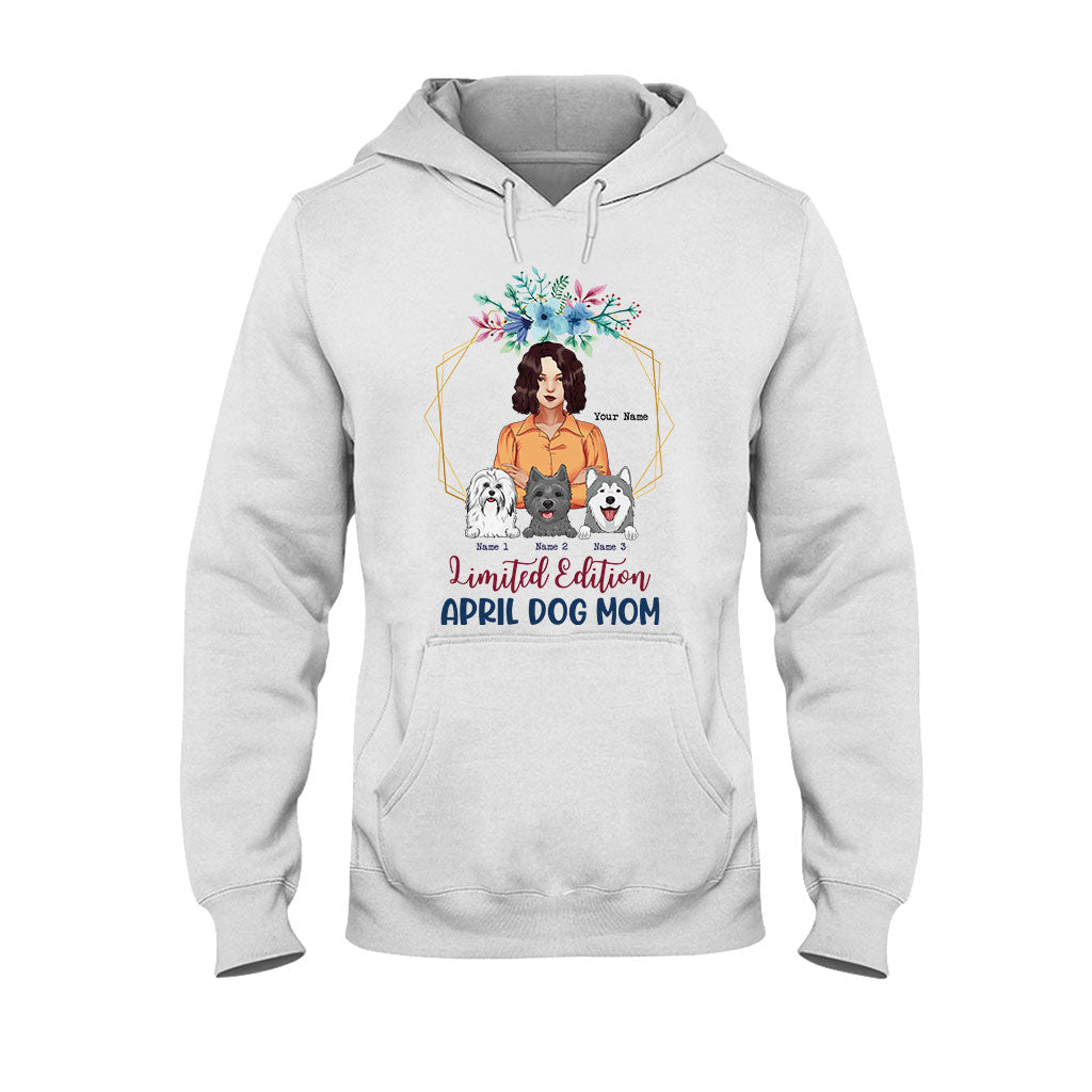 Limitierte Auflage: April-Hundemama – Personalisiertes Muttertags-T-Shirt und Hoodie
