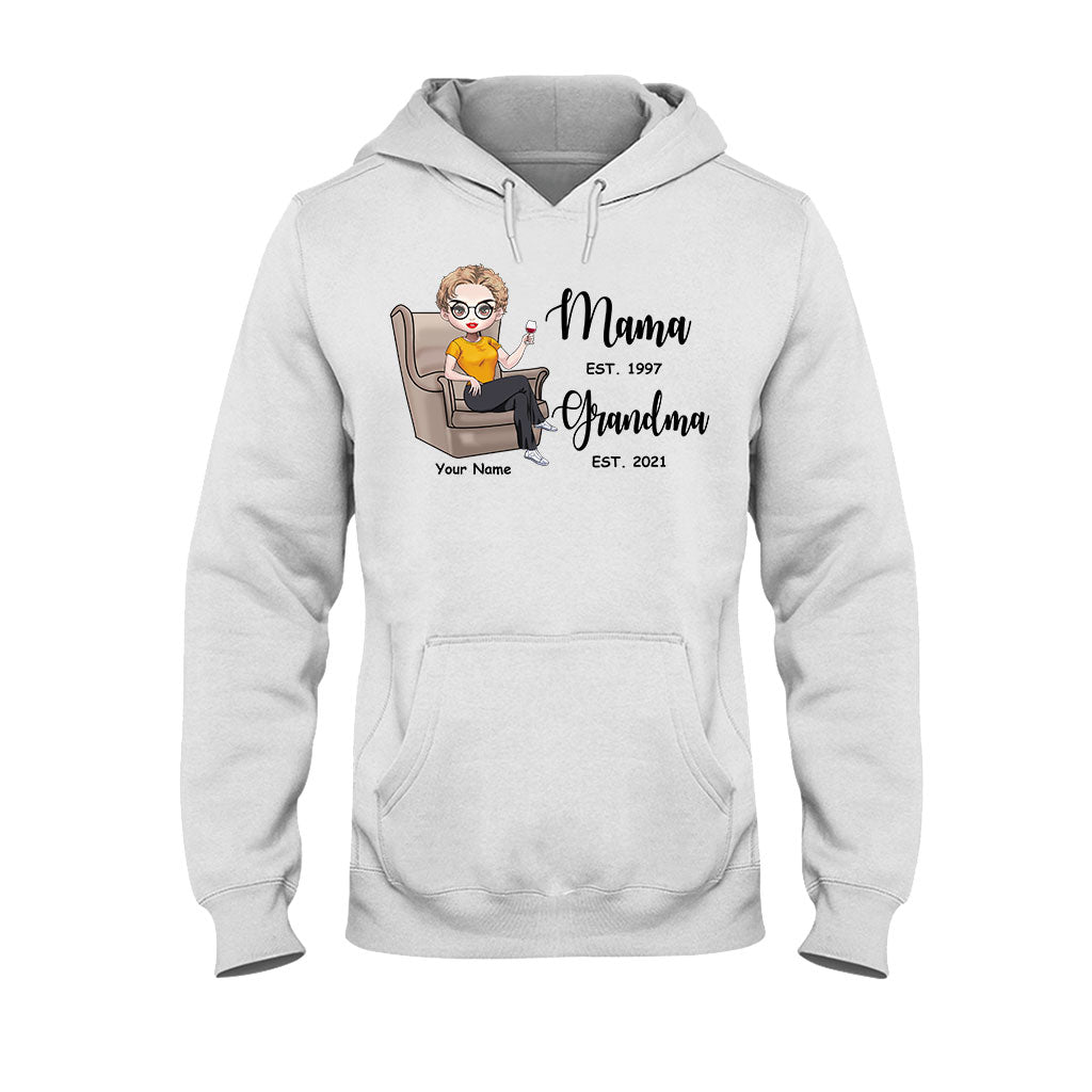 Mama Est Grandma Est – Personalisiertes Muttertags-T-Shirt und Hoodie