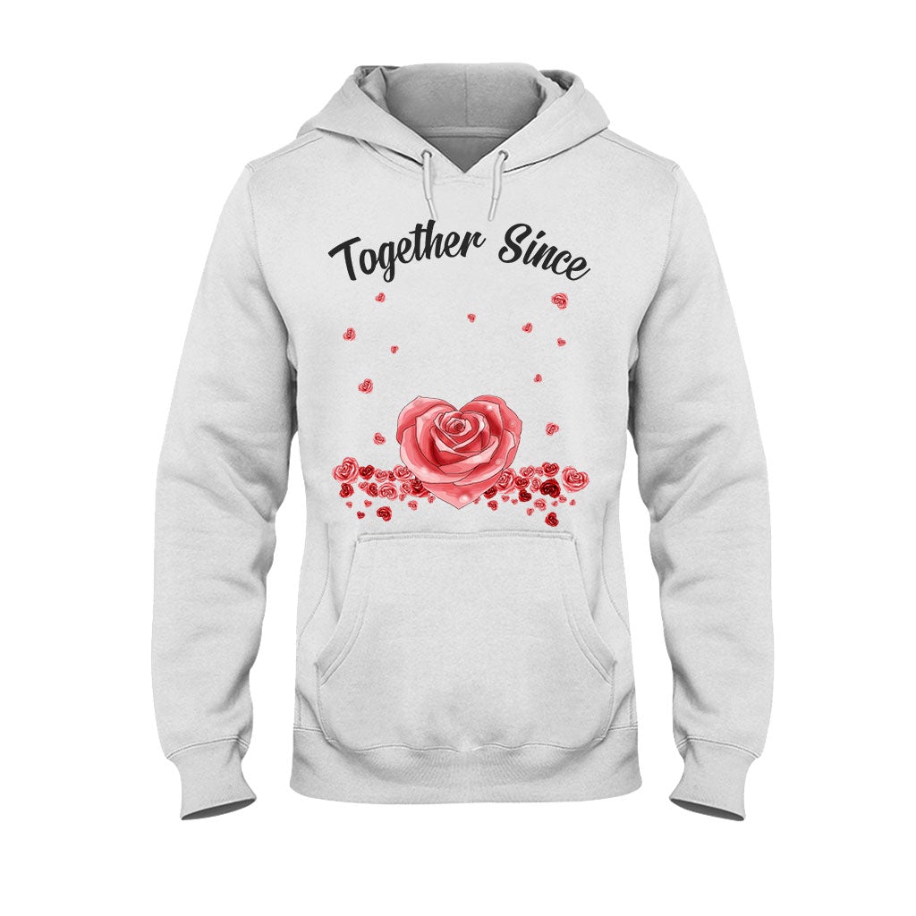 Gemeinsam seit – Personalisiertes Partner-T-Shirt und Hoodie