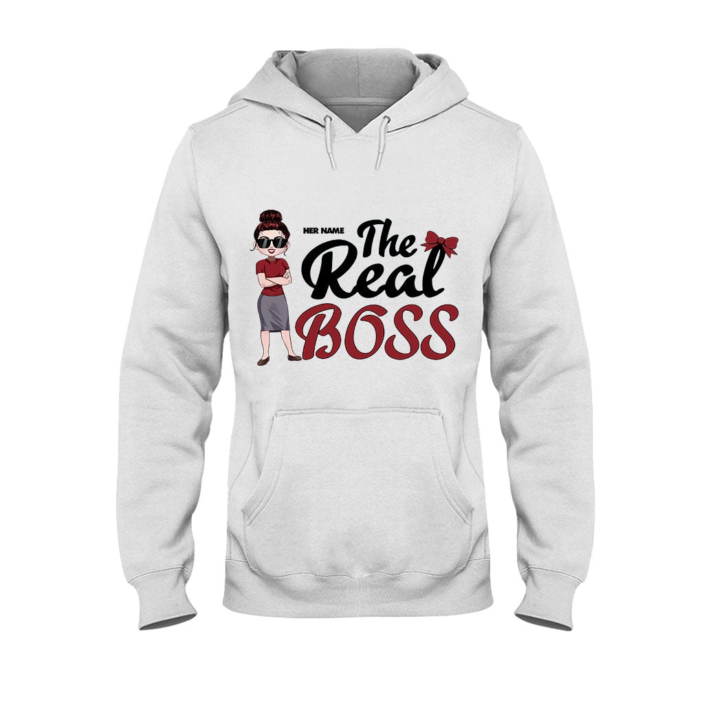 Der Boss – Der wahre Boss – Personalisiertes Partner-T-Shirt und Hoodie