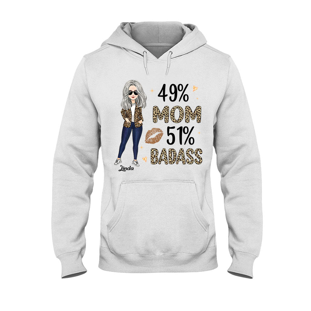 49 % Mama, 51 % Powerfrau – Personalisiertes Muttertags-T-Shirt und Hoodie